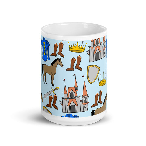 Prince White glossy mug