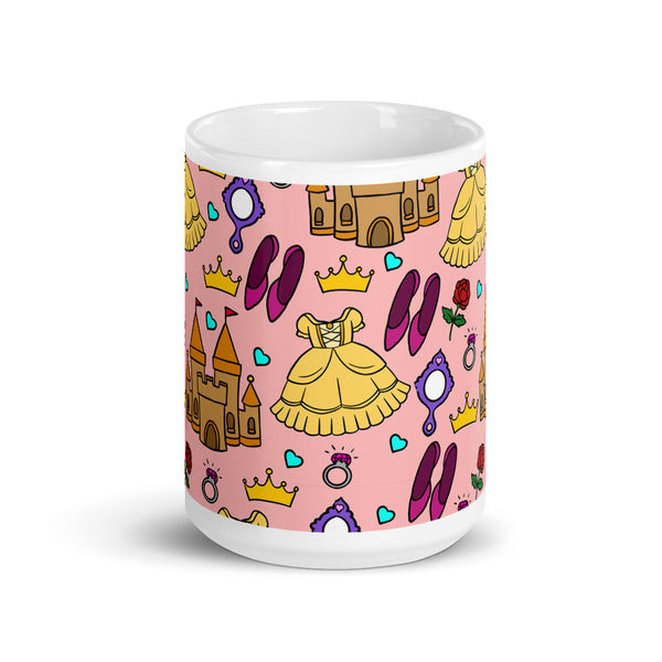 Princess White glossy mug