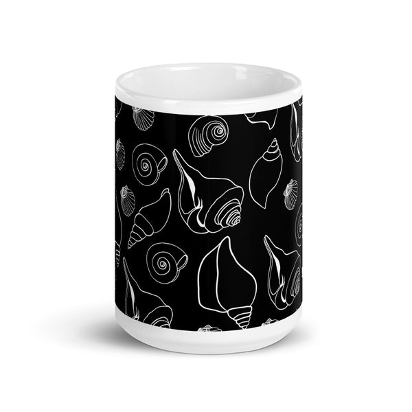 Seashell White glossy mug