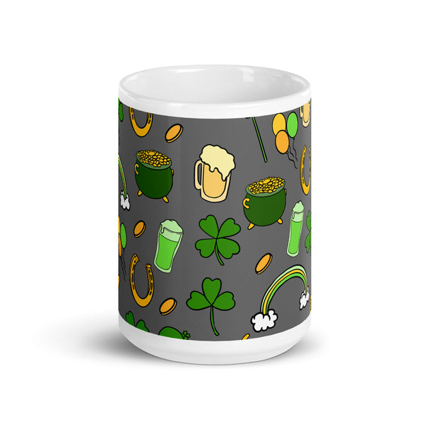 St. Patrick's White glossy mug
