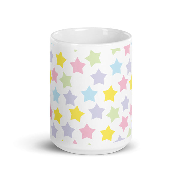 Star White glossy mug