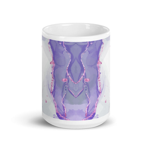 Watercolor White glossy mug
