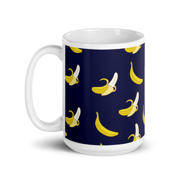 Banana White glossy mug