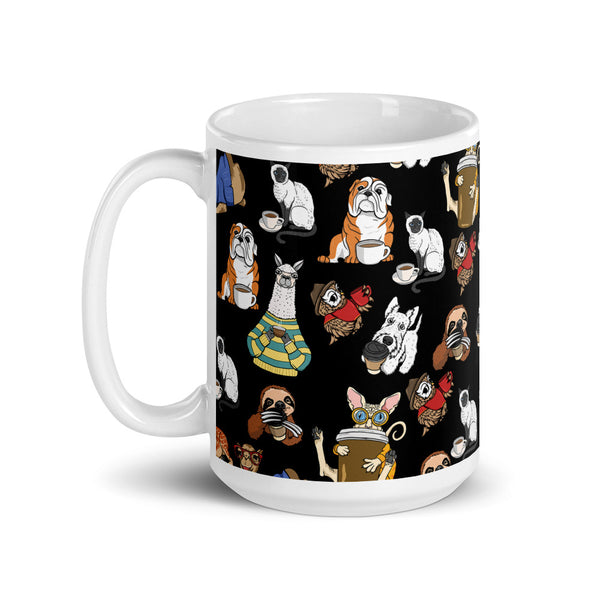 Coffee All Animals White glossy mug