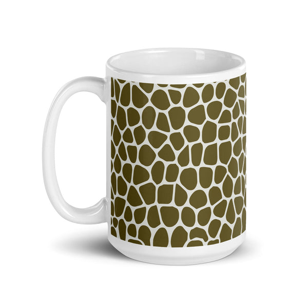 Giraffe White glossy mug