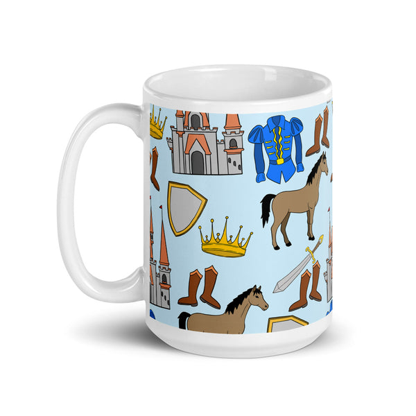 Prince White glossy mug