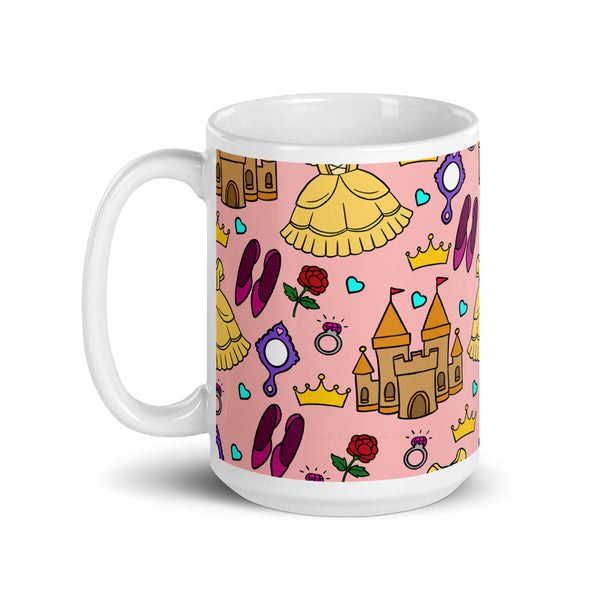 Princess White glossy mug