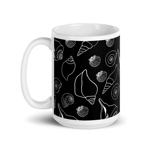 Seashell White glossy mug