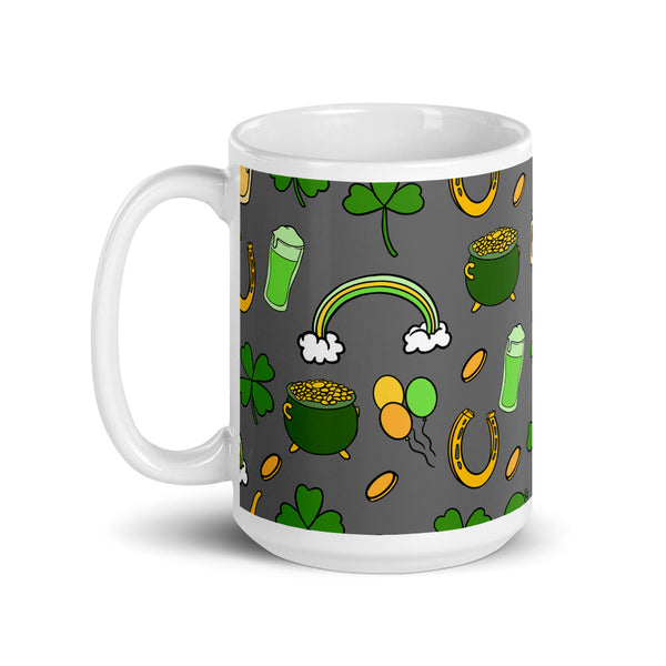 St. Patrick's White glossy mug