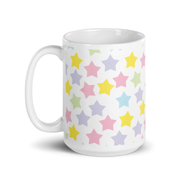 Star White glossy mug