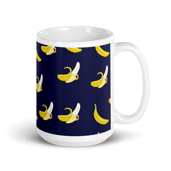 Banana White glossy mug