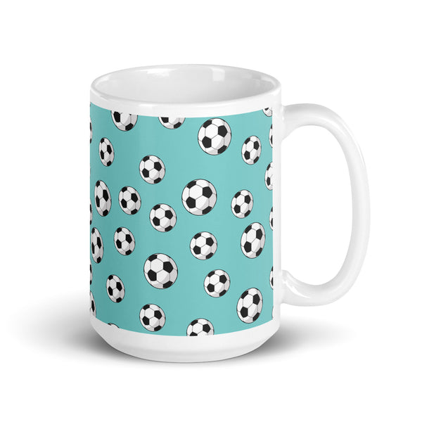 Football White glossy mug