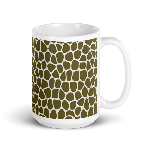 Giraffe White glossy mug