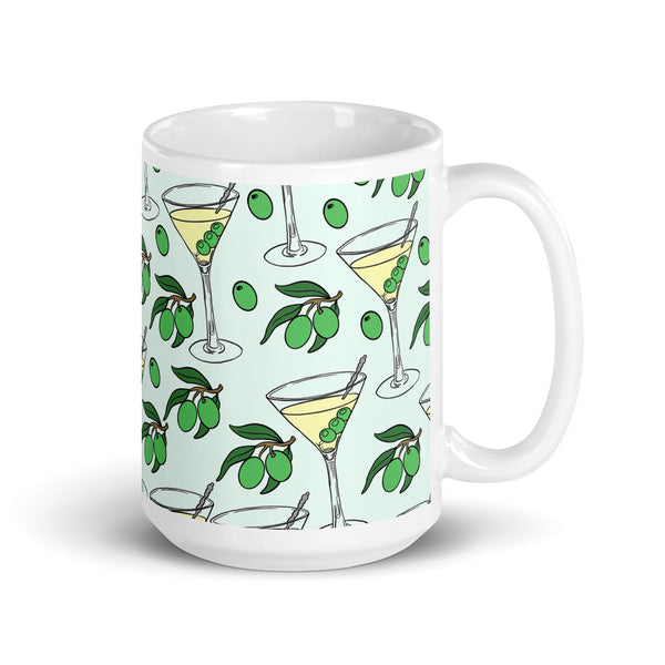 Martini White glossy mug