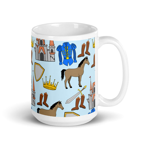 Prince White glossy mug