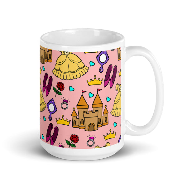 Princess White glossy mug