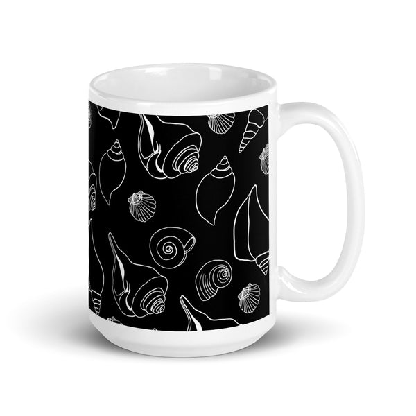 Seashell White glossy mug