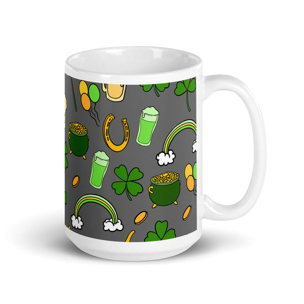 St. Patrick's White glossy mug