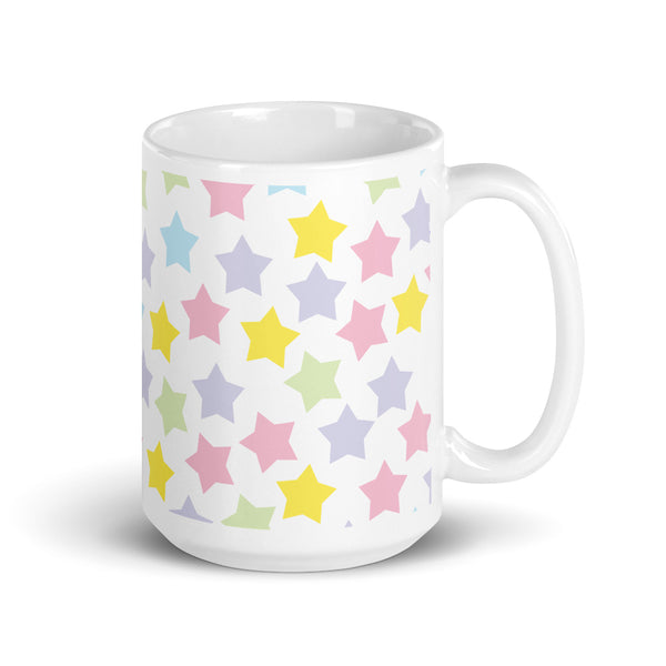 Star White glossy mug