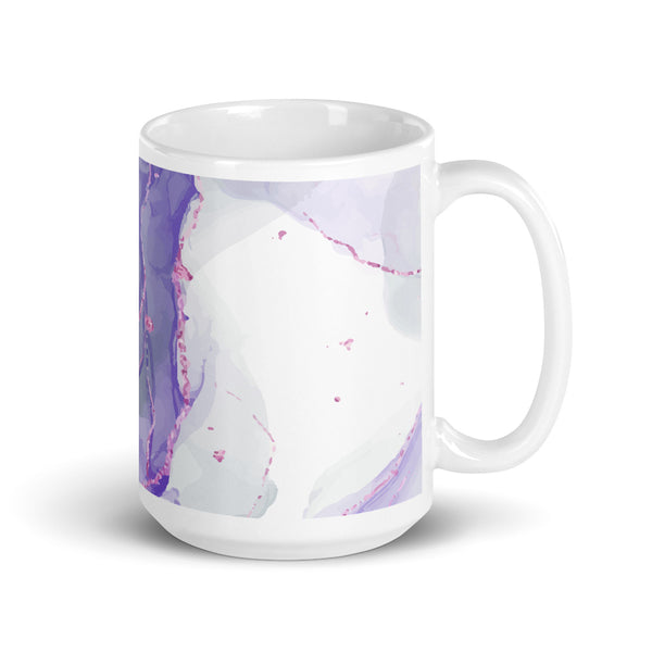 Watercolor White glossy mug