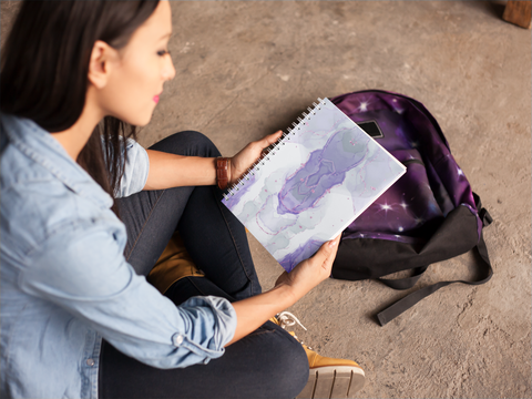 Watercolor Spiral notebook