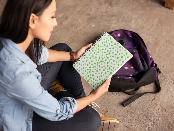 Lime Spiral notebook