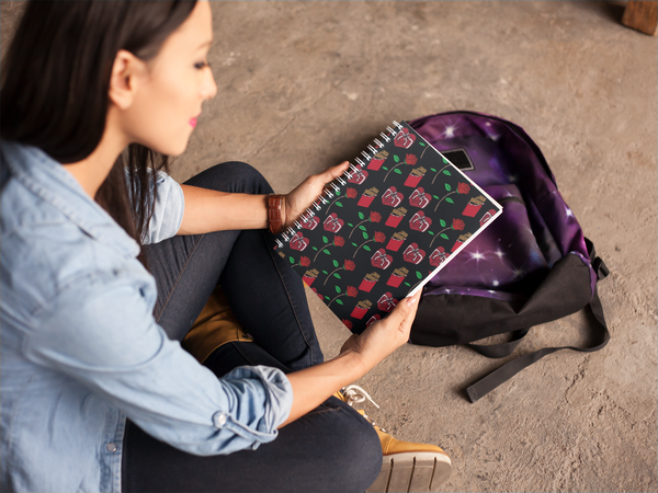 Valentine Spiral notebook